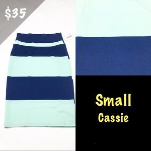 NWT LuLaRoe Small Cassie Skirt Stripe